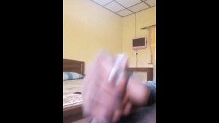 Stroking my dick on a sunny afternoon with cumshot