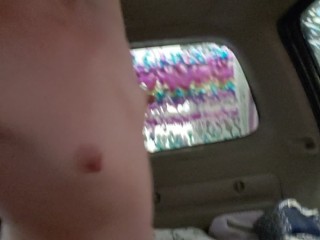 Fucking and 69ing in the Rainbow Foam Carwash