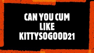 #Cumlikekitty Challenge Orgasmus Milf Stříká Na Koženou Pohovku