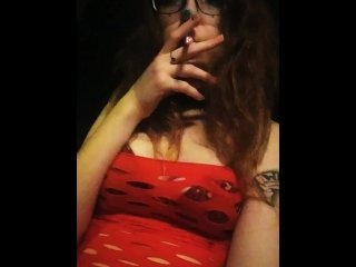 babe, solo female, smoker, small tits
