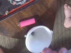Saving my cum to freeze and mail to a cum slut.