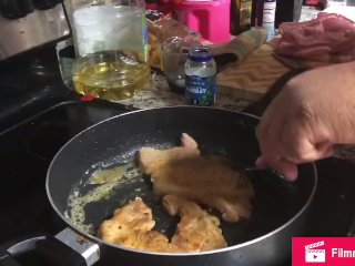 creampie, amateur, cooking, public