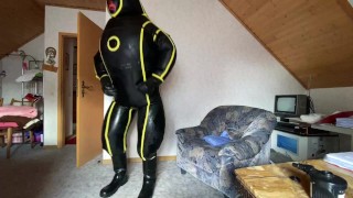 prueba completa md-látex inflable cyborg hazmat suit