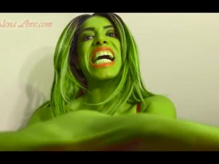 fetish, she hulk out, big booty, solo female