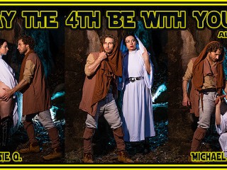 May the 4th be with you Starwars Jedi Cosplay POV Outdoor Blowjob