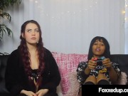 Preview 2 of Sweet Ebony Tart Jenna Foxx Tongue Fucks Young Sabina Rouge!