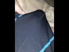 Admiring my cock