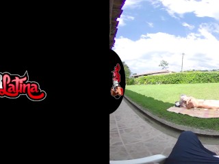 VRLatina - Sexy Outdoor Fucking WithColombian Beauty VR