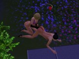 I had a rest with my girlfriend. Sex near the trampoline | sims 3