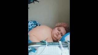 BBW Forgets To Turn Off The Computer While In Bed