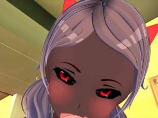 BIG TIT DEMON LIKES TO BE COVERED BY SEMEN 3D HENTAI