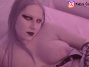 Preview 3 of Jerk off with Nadine Cays the German Gothic Teen & Her Natural Monster Tits