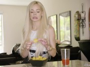 Preview 1 of Porn Stars Eating: Elsa Jean Loves Jalapeno Chips