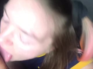 Surprise!Facial with cute teen_POV