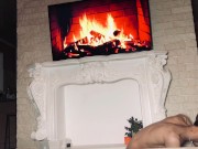 Preview 5 of Very hot sex near the fireplace, doggy style, cum shot. (Casey Donovan)