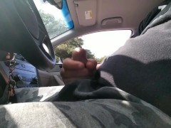 Cumshot while driving - Screenshot 10 of 16 - Jerking Off