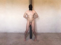 Prostate Milking Two Orgasms Anal Probe Vibrator Restrained Guy Femdom