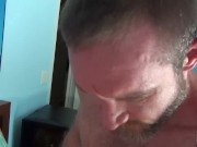 Preview 6 of Silver Daddy Hunks have a Hot Raw Fuck Session.