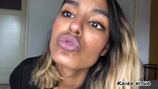 Indian Girlfriend Tongue Kissing