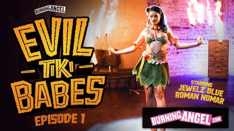 BurningAngel - La barmaid Jewelz Blu offre une performance Hot Tiki