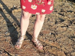 Alice - Custom Vid Request,  squatting to pee outside 3 times )