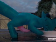 Preview 2 of SMALL BLUE FISH-DOGGO HAS GIANT CUMSHOTS [GROWTH] [FURRY] [CUMSHOT]