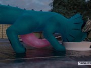 Preview 3 of SMALL BLUE FISH-DOGGO HAS GIANT CUMSHOTS [GROWTH] [FURRY] [CUMSHOT]