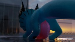 KLEINER BLAUER FISCH-HUNDGO HAT RIESIGE CUMSHOTS [WACHSTUM] [PELZIG] [CUMSHOT]