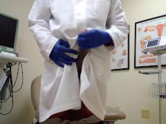 Doctor tries to make tent then cums