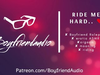 RIDE MY THICK COCK - ASMR, RIDING, MOANING, ORGASM COMMAND, MALE_VOICE