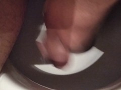 Boner and sperm in the toilet