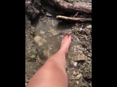 My sore feet were dying to get wet 