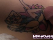 Preview 3 of POV touching and rubbing her tattoo then cumming all over it - Lelu Love