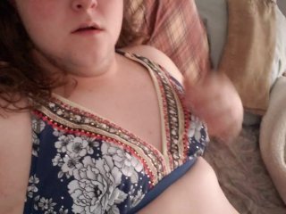 Eliza shows you her new bikini top with a suprise