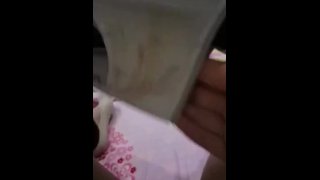 Girlfriend rubbing her wet pussy till she cums her panties 