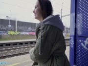 Preview 4 of Public Agent Train Station smoker gets her tits out to pay the fine