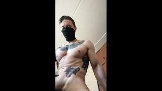 Muscular Guy Solo Masturbates And Cums Homemade
