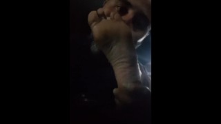Worship Of The Feet In The Car Three