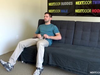 NextDoorCasting - Nervous Straight Guy's First Blowjob From A Man