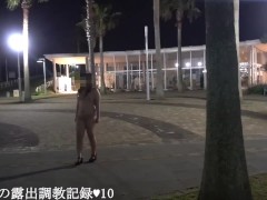 えみり 男子トイレで全裸露出放尿＆野外お散歩 - Screenshot 14 of 16 - Risky Public Nudity