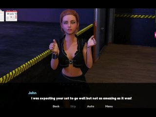 big tits, visual novel, redhead teen, redhead big boobs