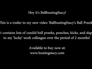 BallbustingStacy Ballbusting Pranks Trailer, Public Humiliation Funny Clothed Ball Punching Kicking