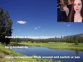 webcam, poetry, red head, Amber Lily