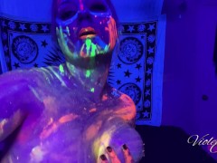 Slow and Sensual Glowpaint & Oil Dancing