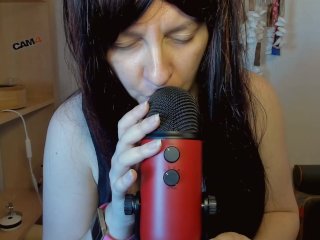 Ascolta suoni bagnati di risucchi sopra il tuo cazzo in Asmr con Blue Yeti