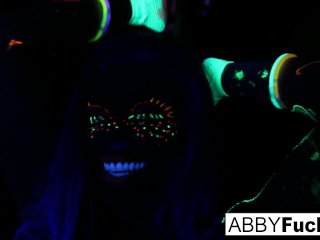 Black Light Rainy Night with AbigalMac & Ava_Addams!