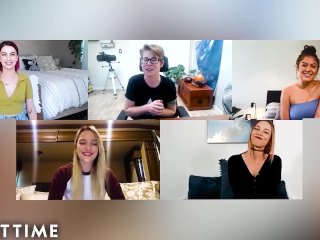 Castof Award Winning 'Teenage Lesbian' Reunites & Masturbates_Together