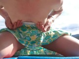Sexy Little Milf Has Public Squirting Orgasms On Beach! Dripping Pussy!