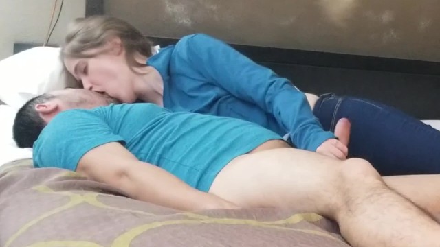 Nursing, Humping, Cumming All Over Her Jeans 