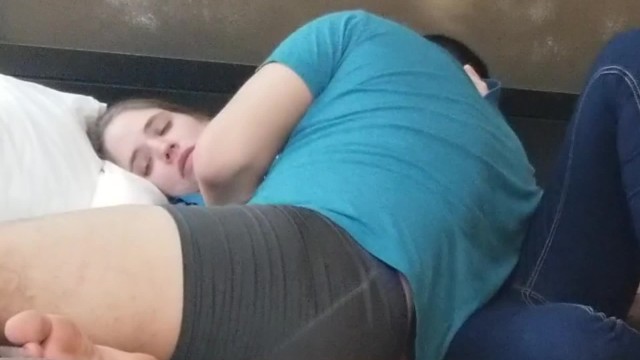 Nursing, Humping, Cumming All Over Her Jeans 